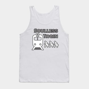 Soulless Train - black outline Tank Top